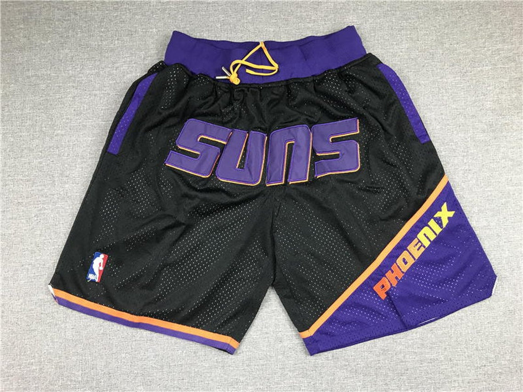 Phoenix Suns Black Shorts All Stitched