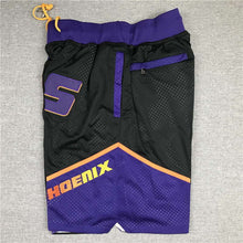 Load image into Gallery viewer, Phoenix Suns Black Shorts All Stitched
