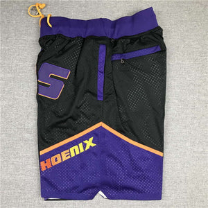 Phoenix Suns Black Shorts All Stitched