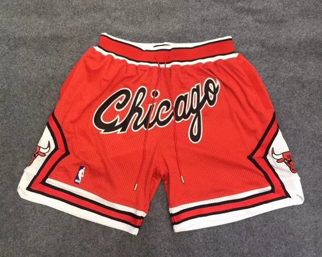 Chicago Bulls Shorts Red Green