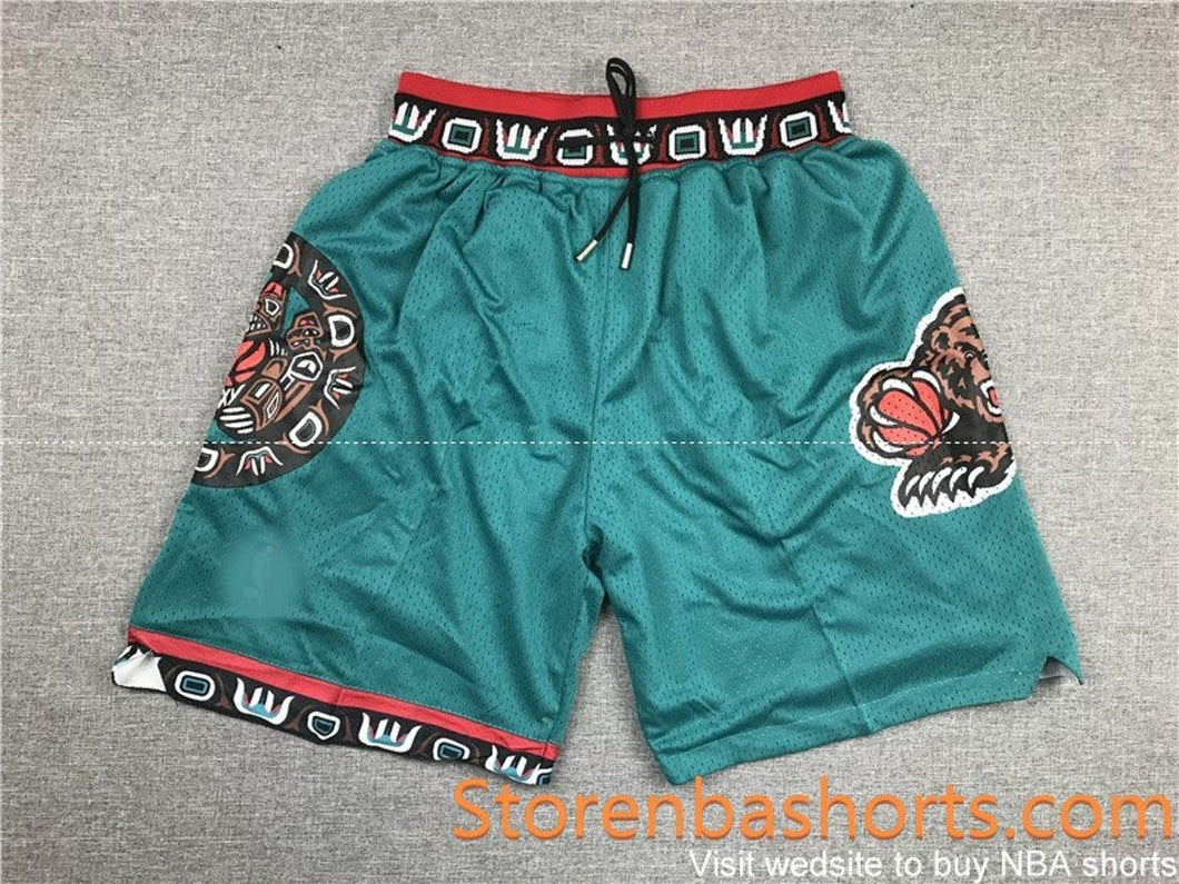 Vancouver Grizzlies M&N Shorts Stitched