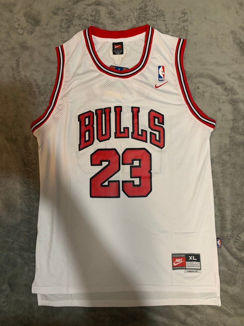 Michael Jordan #23 Chicago Bulls White Jersey